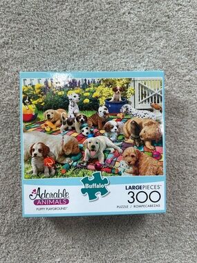 Buffalo David Bitton Multicolor Puppy Picnic Puzzle